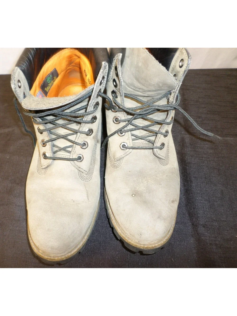 EUC TIMBERLAND 6609A 3098 LACE UP HIKING BOOTS GRAY/GREENISH BOOTS MENS 10.5M